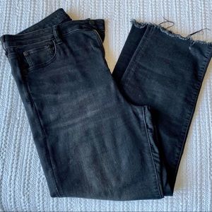 American Eagle Black Straight Leg Jeans Size 14
